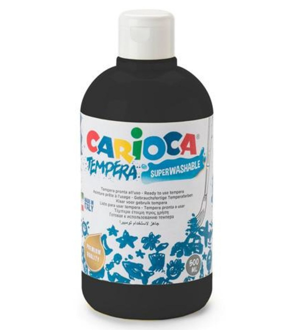 Τέμπερα 500ml Carioca 02 Μαύρο 700γρ.