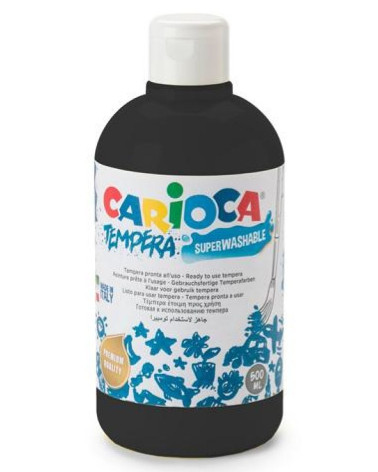 Τέμπερα 500ml Carioca 02 Μαύρο 700γρ.