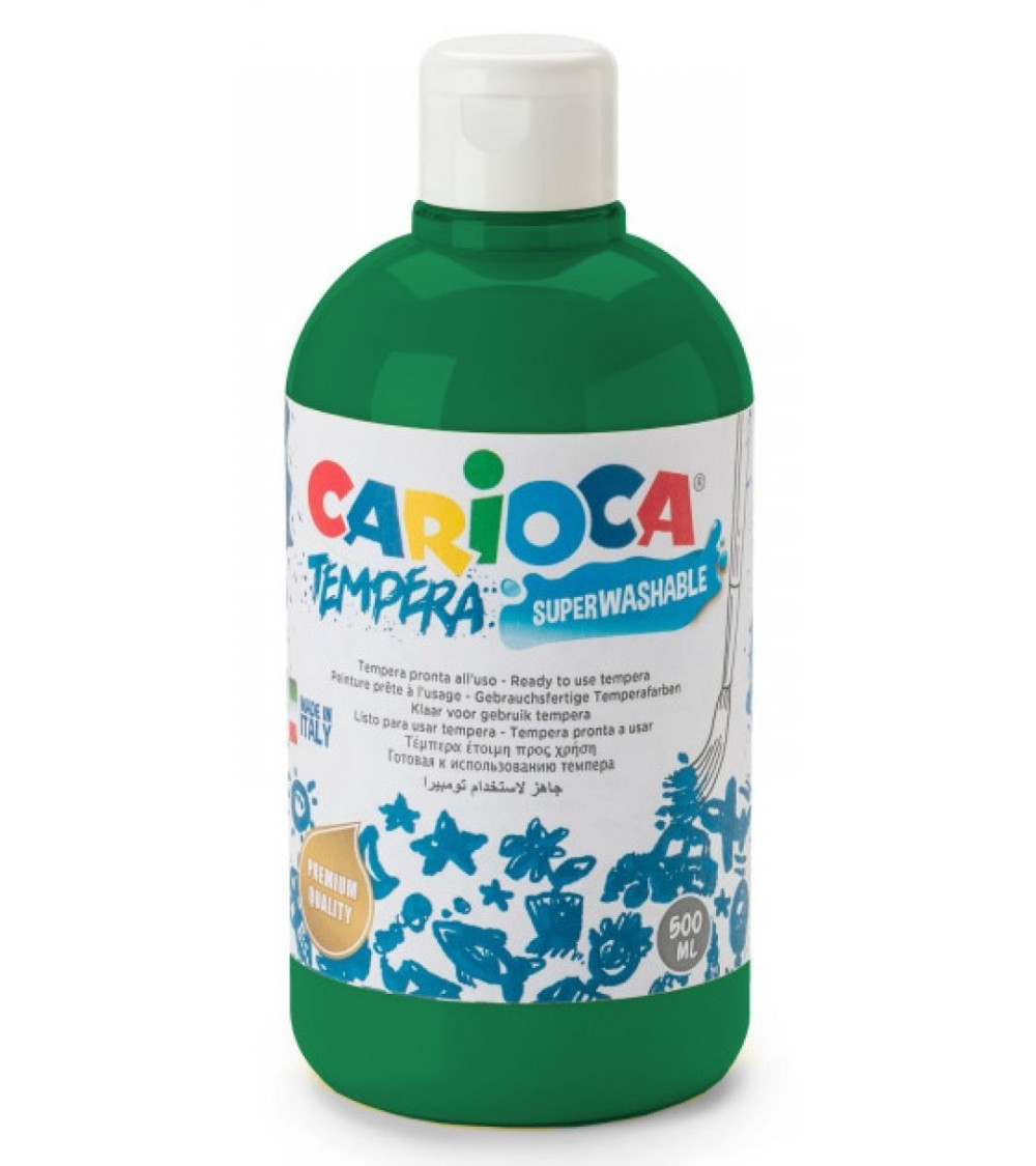 Τέμπερα 500ml Carioca 15 Πράσινο Σμαραγδί 700γρ.