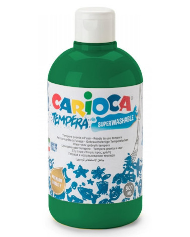 Τέμπερα 500ml Carioca 15 Πράσινο Σμαραγδί 700γρ.