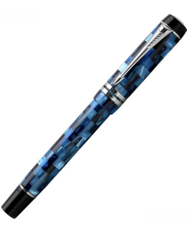 Πένα Parker Duofold Pearl Check BlueFountain Pen