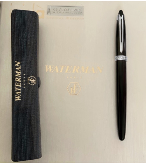 Πένα Waterman ICI et La Crystal Fountain Pen Unique Rare with Swarovski Crystals Medium Nib