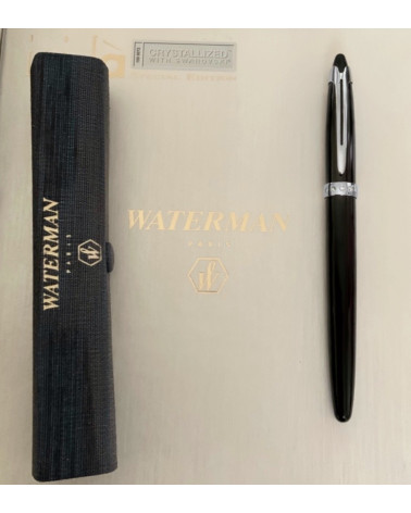 Πένα Waterman ICI et La Crystal Fountain Pen Unique Rare with Swarovski Crystals Medium Nib