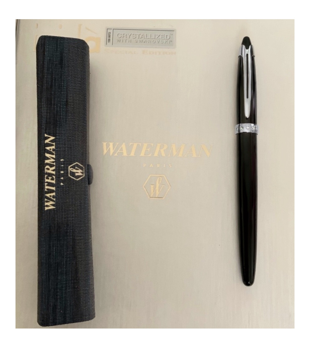 Πένα Waterman ICI et La Crystal Fountain Pen Unique Rare with Swarovski Crystals Medium Nib