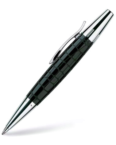 Στυλό Faber Castell E-Motion precious resin croco twist ballpoint pen B black