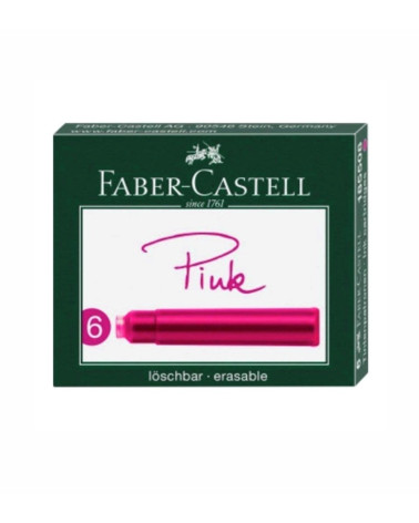 Μελάνι Πένας Faber Castell Αμπούλες 6τεμ Pink