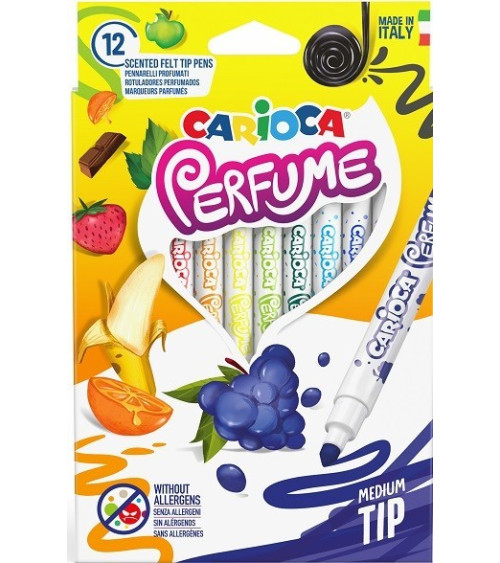 Μαρκαδόροι Carioca 12χρ Αρωματικοί Perfume