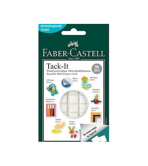 Κόλλα Πλαστελίνη Faber Castell Tack-It 90pcs 50gr