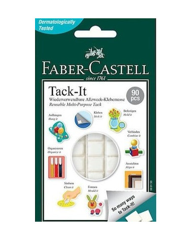 Κόλλα Πλαστελίνη Faber Castell Tack-It 90pcs 50gr