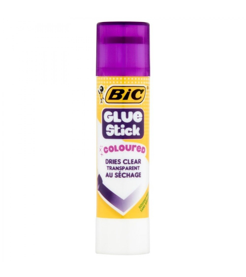 Κόλλα Bic Stick 8gr Coloured Ροζ