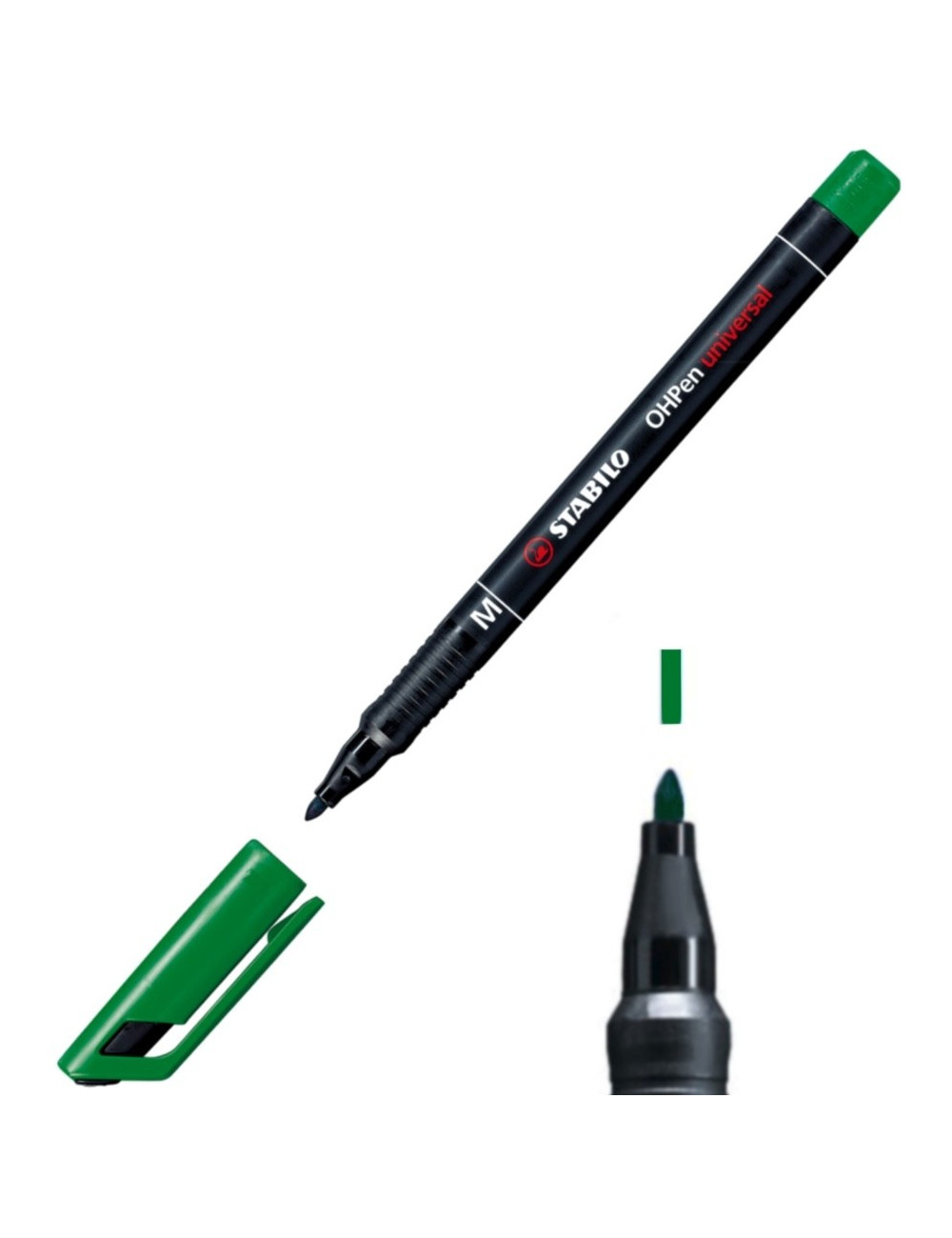 Μαρκαδόρος Stabilo 843/36 M 1.0 OHP Universal Πράσινο Ανεξίτηλος