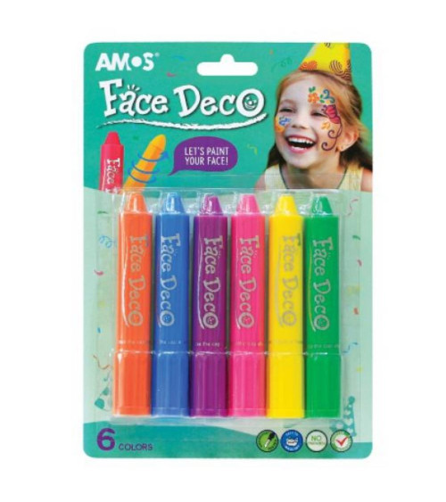 Μαρκαδόροι για το Πρόσωπο Amos - Face Paint 6 Colours