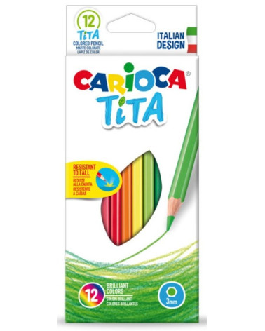 Ξυλομπογιές Carioca 12χρ Tita