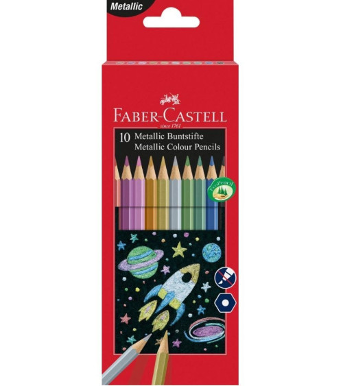 Ξυλομπογιές Faber Castell 10χρ Metallic Color