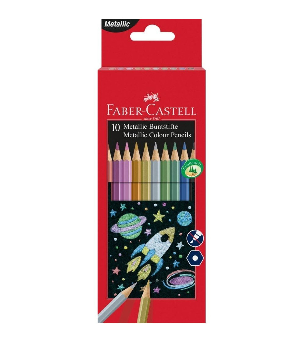 Ξυλομπογιές Faber Castell 10χρ Metallic Color