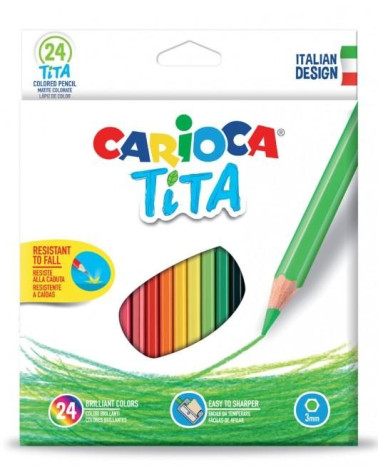 Ξυλομπογιές Carioca 24χρ Tita