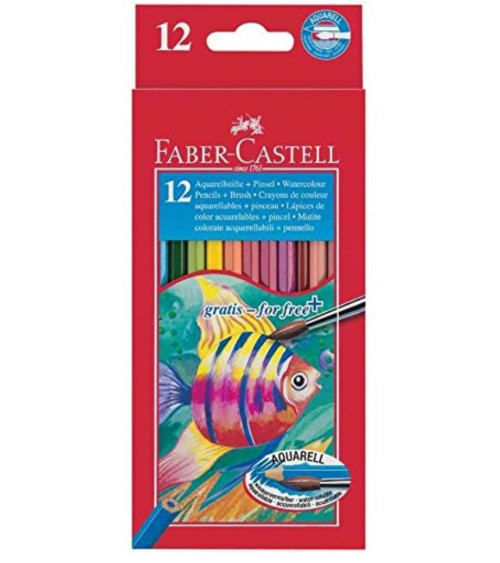 Ξυλομπογιές Ακουαρέλας Faber Castell 12χρ