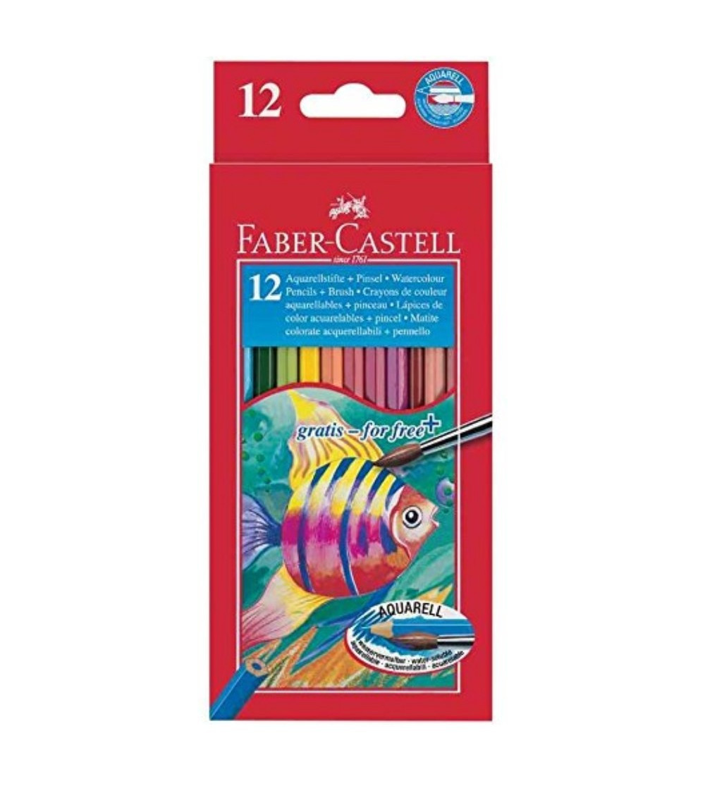 Ξυλομπογιές Ακουαρέλας Faber Castell 12χρ