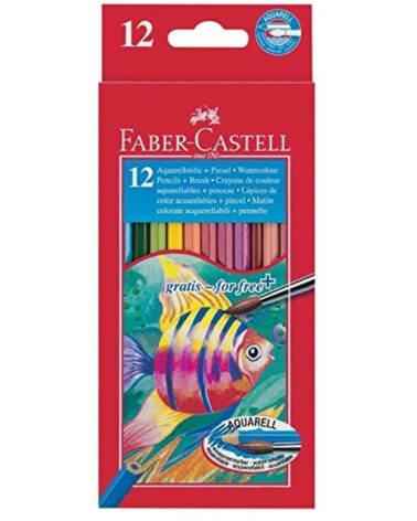 Ξυλομπογιές Ακουαρέλας Faber Castell 12χρ