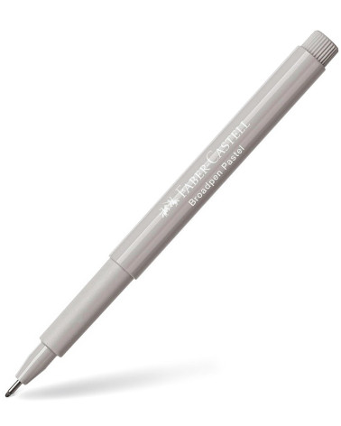 Μαρκαδοράκι Faber Castell Broadpen 0.8 Pastell Γκρι