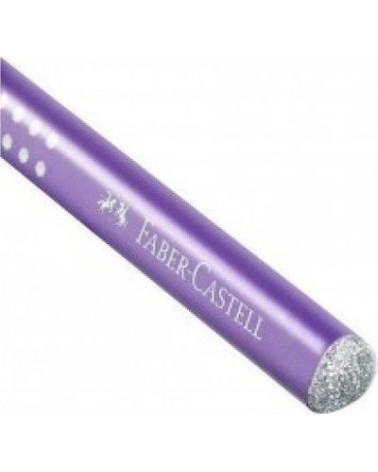 Μολύβι Faber Castell Grip Sparkle B Λιλά