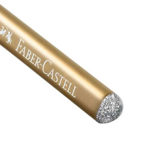 Μολύβι Faber Castell Grip Sparkle B Xρυσό