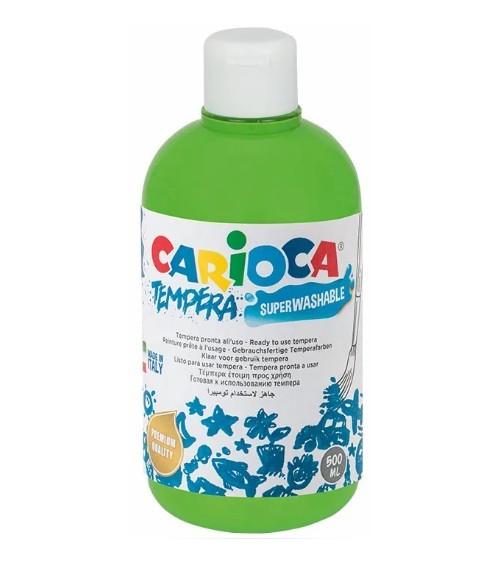 Τέμπερα 500ml Carioca 13 Ανοιχτό Πράσινο 700γρ.