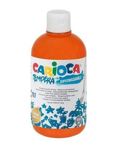 Τέμπερα 500ml Carioca 11 Πορτοκαλί 700γρ.