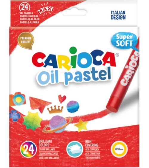 Λαδοπαστέλ Carioca Oil Pastel 24τ Super Soft