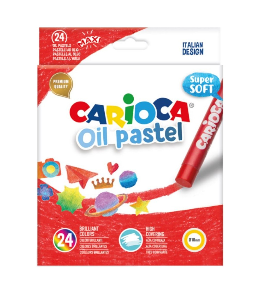 Λαδοπαστέλ Carioca Oil Pastel 24τ Super Soft