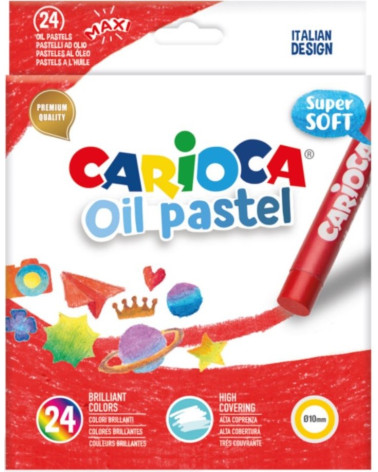 Λαδοπαστέλ Carioca Oil Pastel 24τ Super Soft