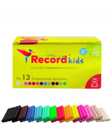 Πλαστελίνη Record Kids 13Χρ 720gr