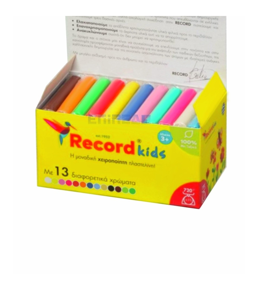 Πλαστελίνη Record Kids 13Χρ 720gr