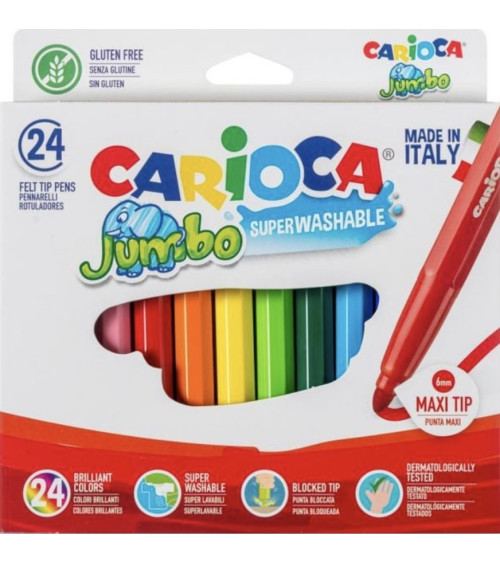 Μαρκαδόροι Carioca 24χρ Jumbo