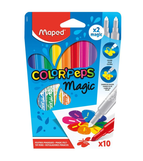 Μαρκαδόροι Maped 10χρ Μαγικοί ColorPaps Magic