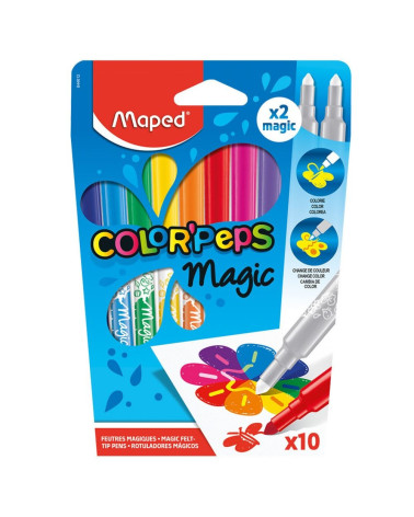 Μαρκαδόροι Maped 10χρ Μαγικοί ColorPaps Magic