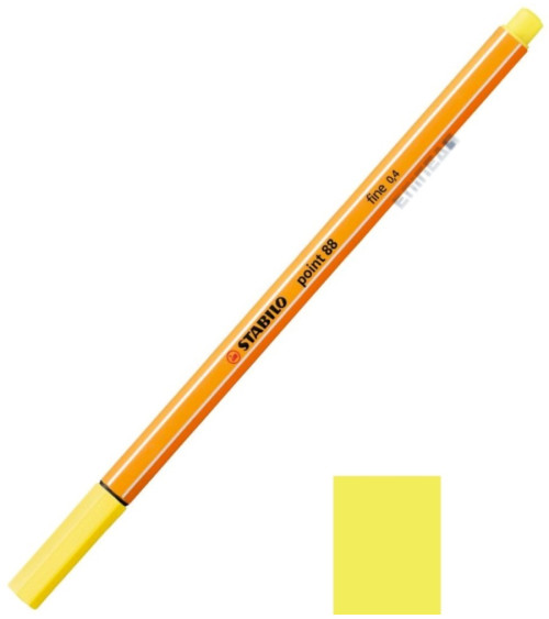 Μαρκαδοράκι 88/24 Stabilo Point 0.4 Lemon Yellow