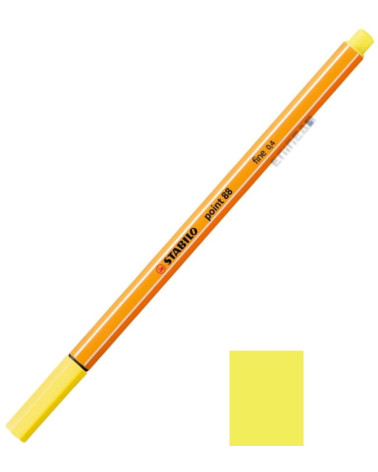 Μαρκαδοράκι 88/24 Stabilo Point 0.4 Lemon Yellow