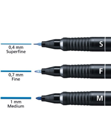 Μαρκαδόρος Stabilo 842/46 F 0.7 OHP Universal Μαύρο Ανεξίτηλος