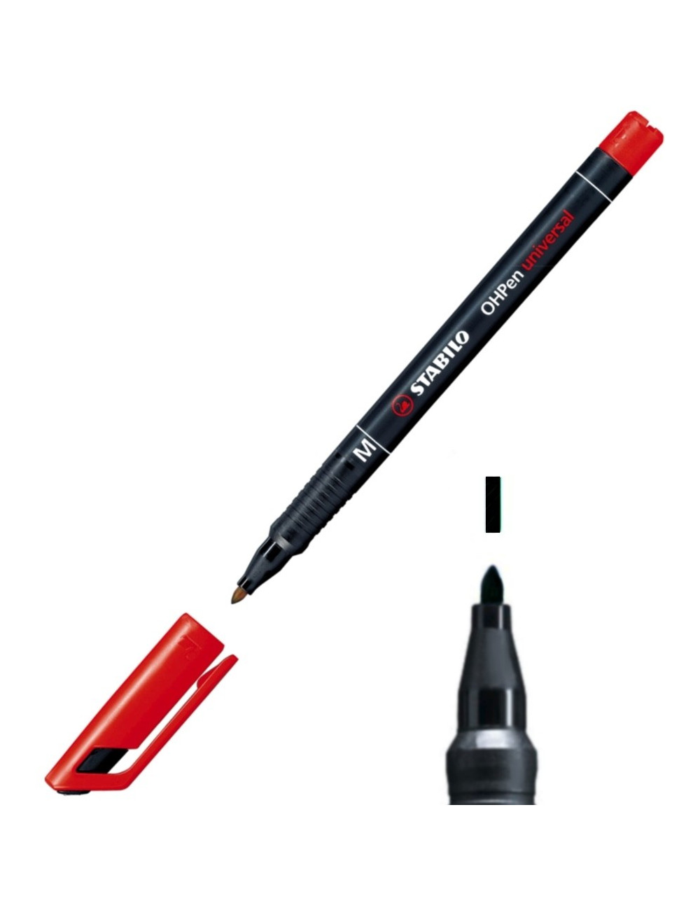 Μαρκαδόρος Stabilo 843/40 M 1.0 OHP Universal Κόκκινο Ανεξίτηλος