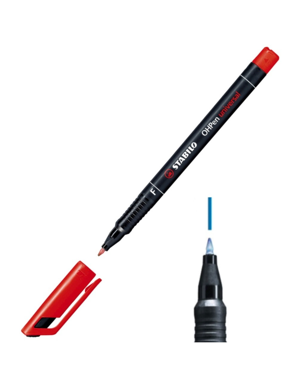 Μαρκαδόρος Stabilo 842/40 0.7 OHP Universal Κόκκινο Ανεξίτηλος