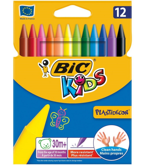 Κηρομπογιές Bic 12χ Plastidecor