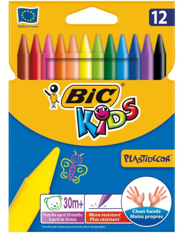 Κηρομπογιές Bic 12χ Plastidecor