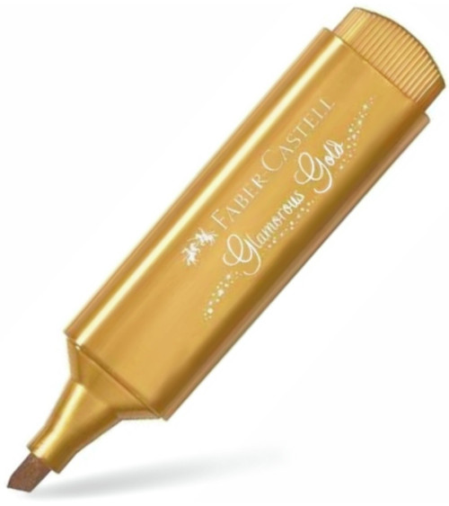 Μαρκαδόρος 46 Faber Castell Υπογράμμισης Metallic Gold