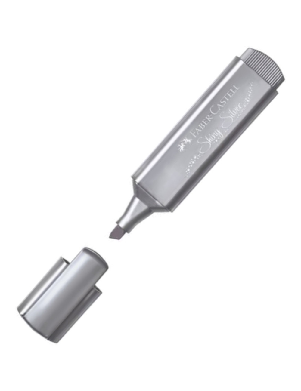 Μαρκαδόρος 46 Faber Castell Υπογράμμισης Metallic Silver