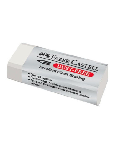 Γόμα Faber Castell Dust Free Λευκή Μεγάλη