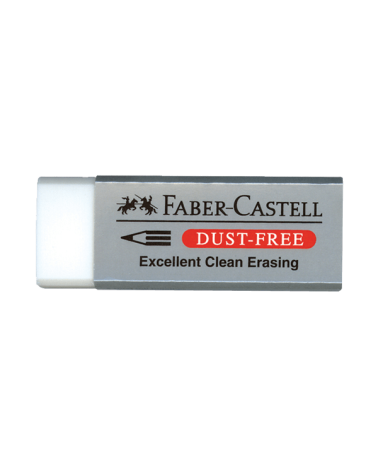 Γόμα Faber Castell Dust Free Λευκή Μεγάλη