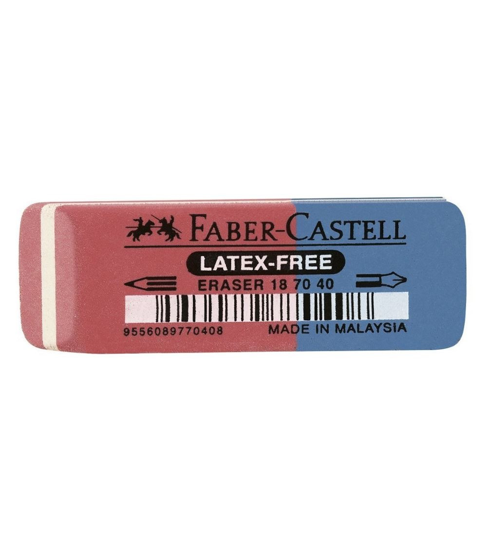 Γόμα Faber Castell Κόκκινη/Μπλε