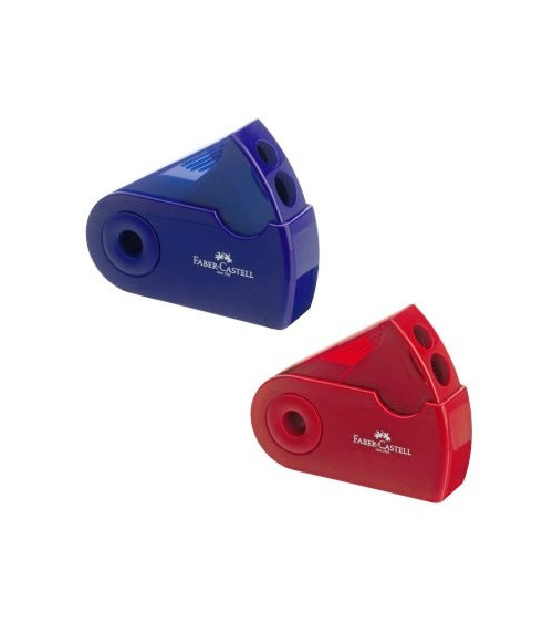 Ξύστρα Faber Castell Sleeve διπλή Blue-Red