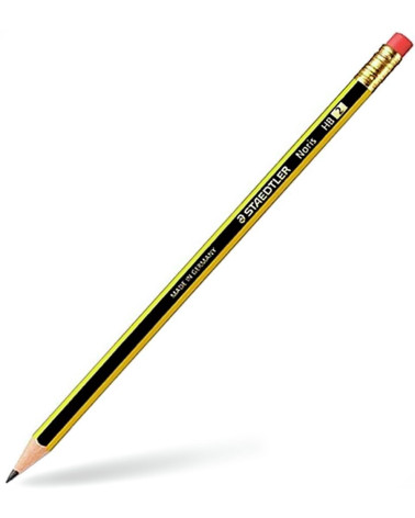 Μολύβι Staedtler Noris με γόμα HB2 120-2